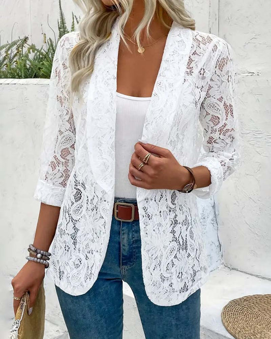 Janice | Lace Elegant Blazer