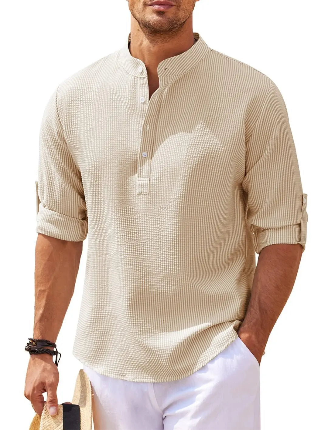 Mason | Textured Linen Shirt