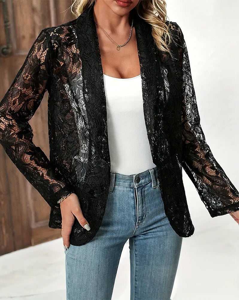 Janice | Lace Elegant Blazer