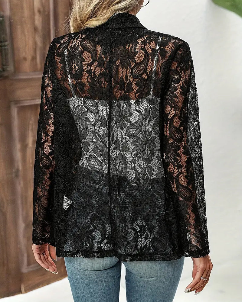 Janice | Lace Elegant Blazer