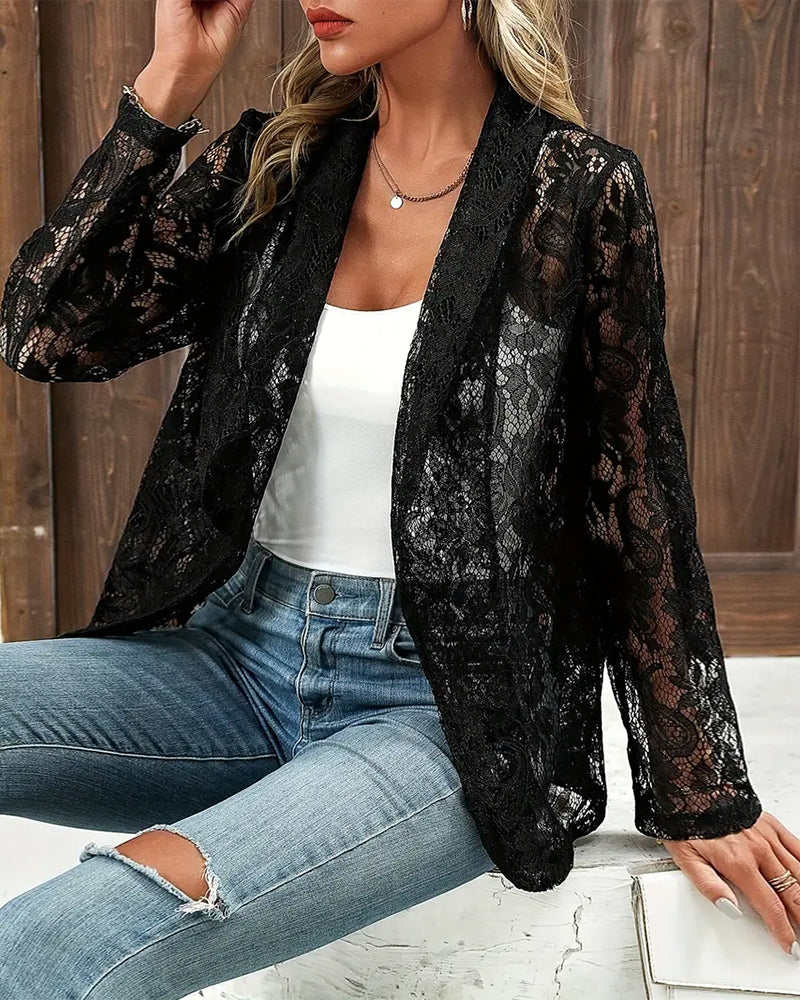 Janice | Lace Elegant Blazer