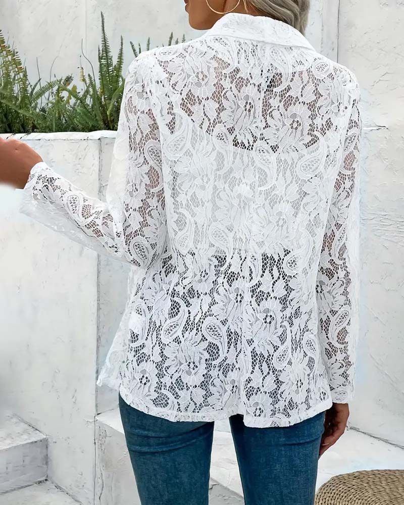 Janice | Lace Elegant Blazer